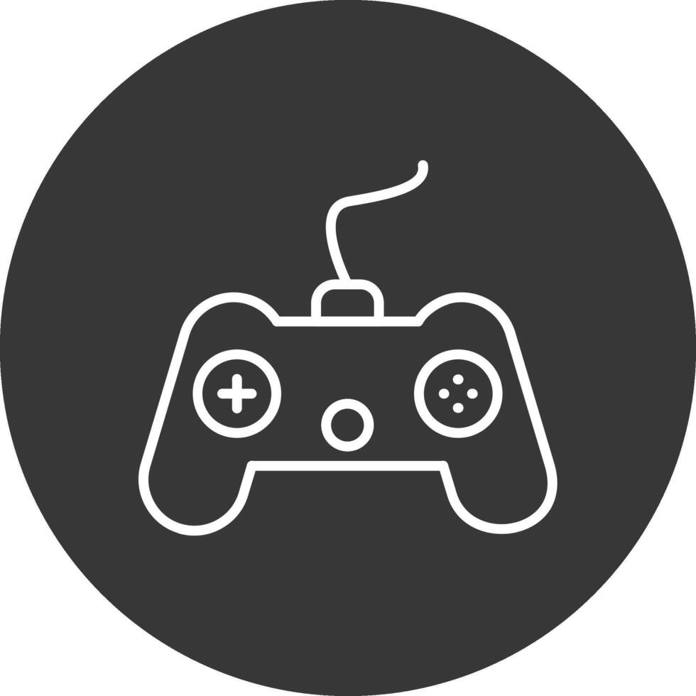 Console Line Inverted Icon Design vector