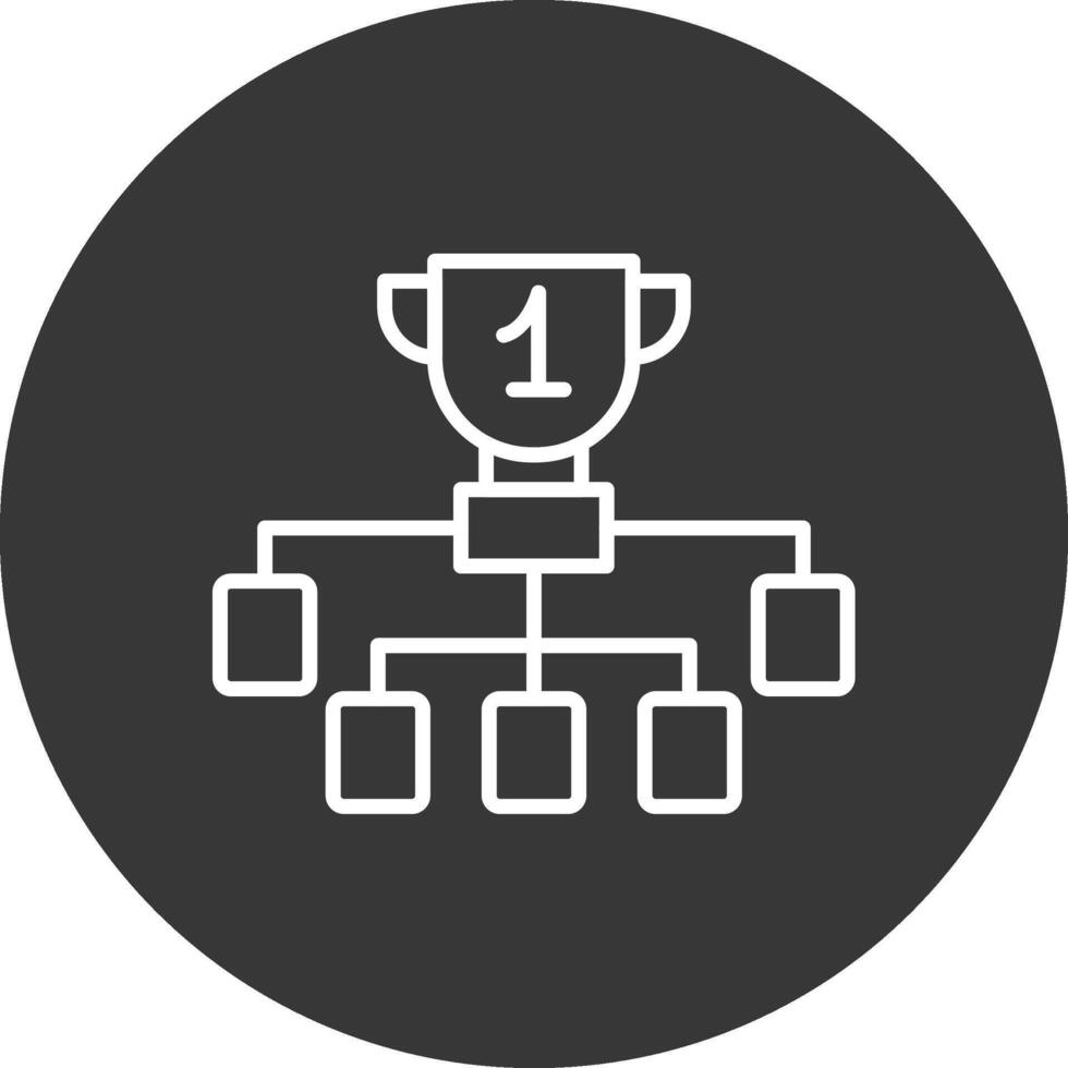League Line Inverted Icon Design vector