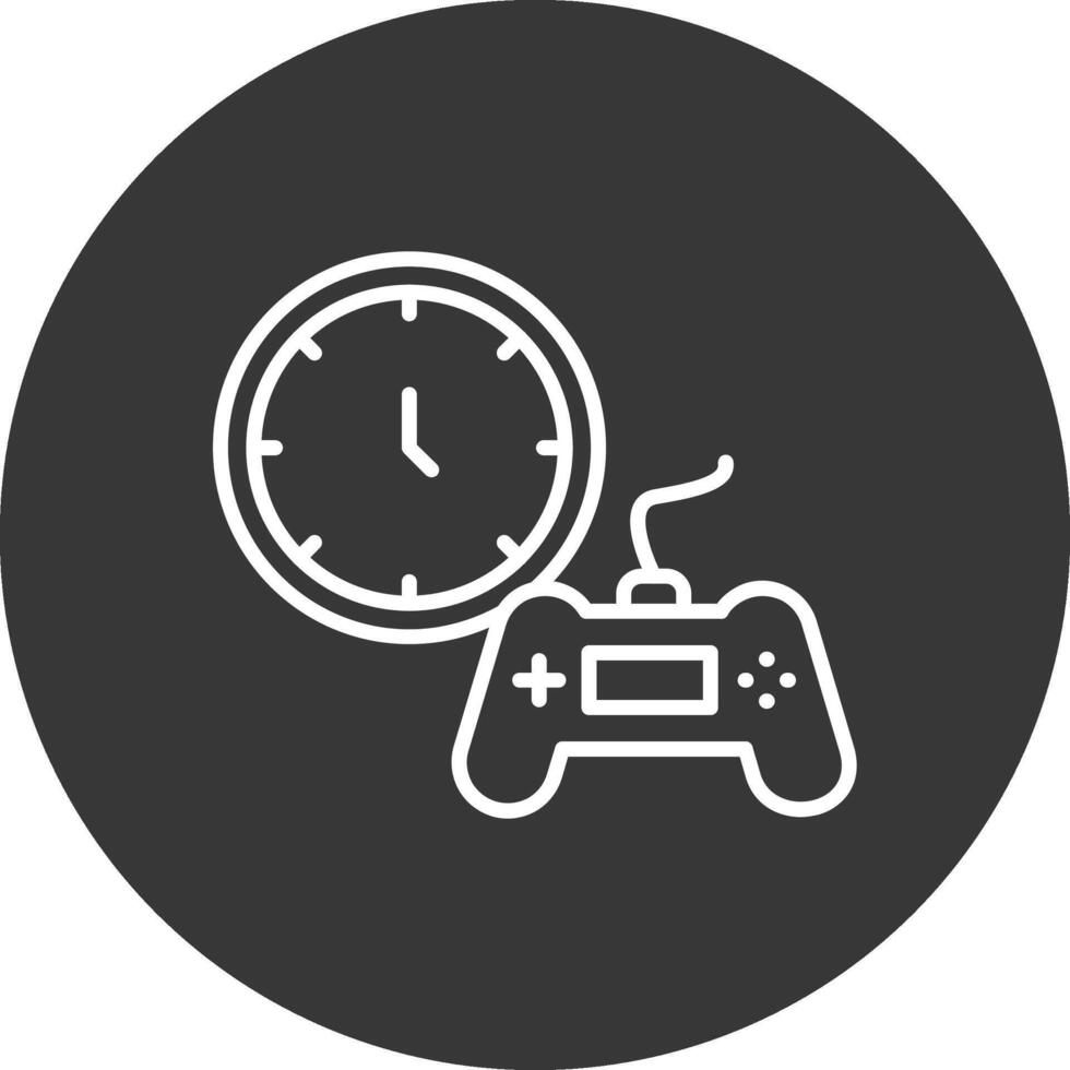 Time Line Inverted Icon Design vector