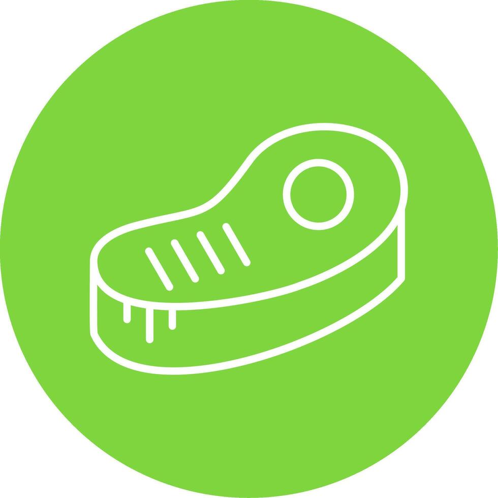 Steak Multi Color Circle Icon vector