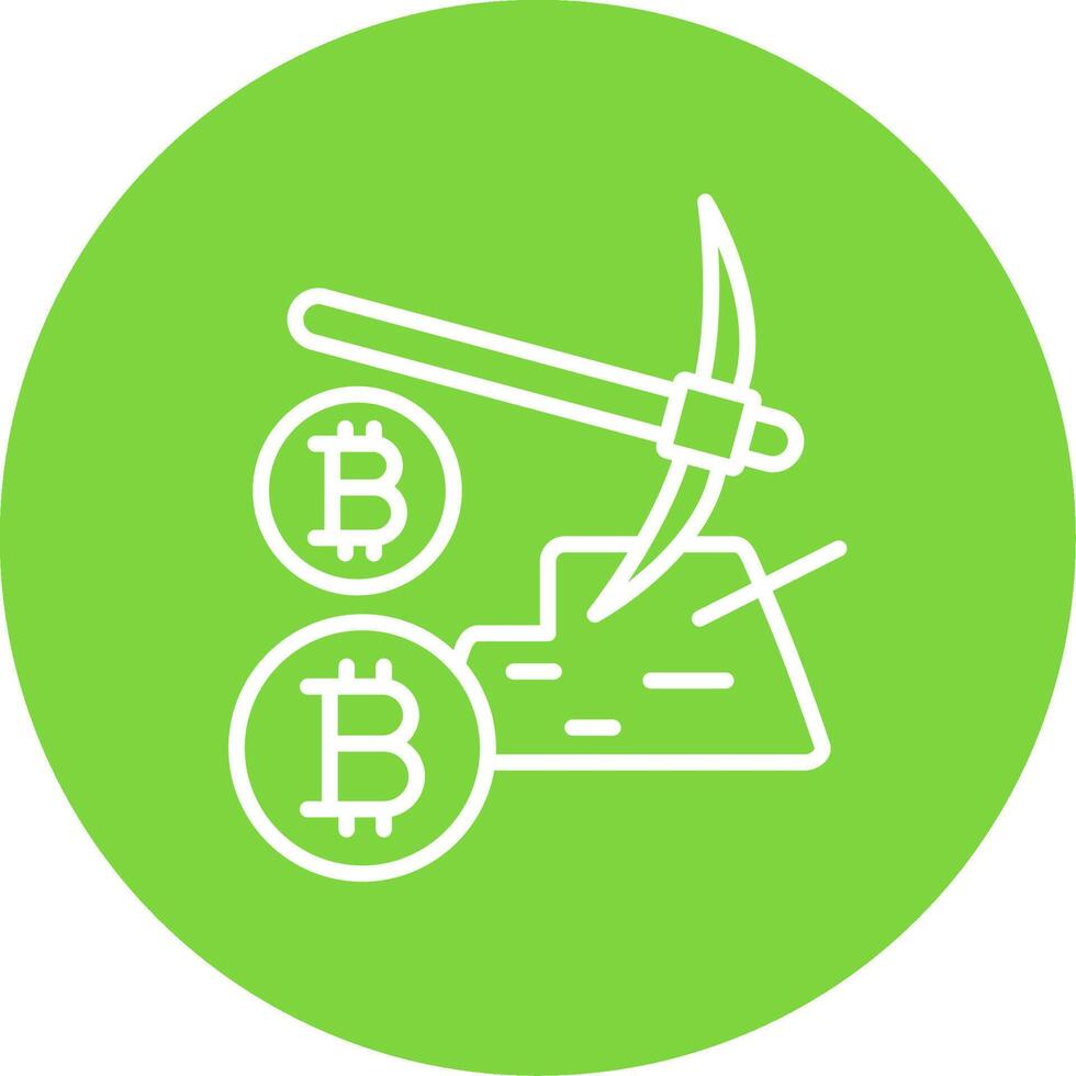 Mining Mining Multi Color Circle Icon vector