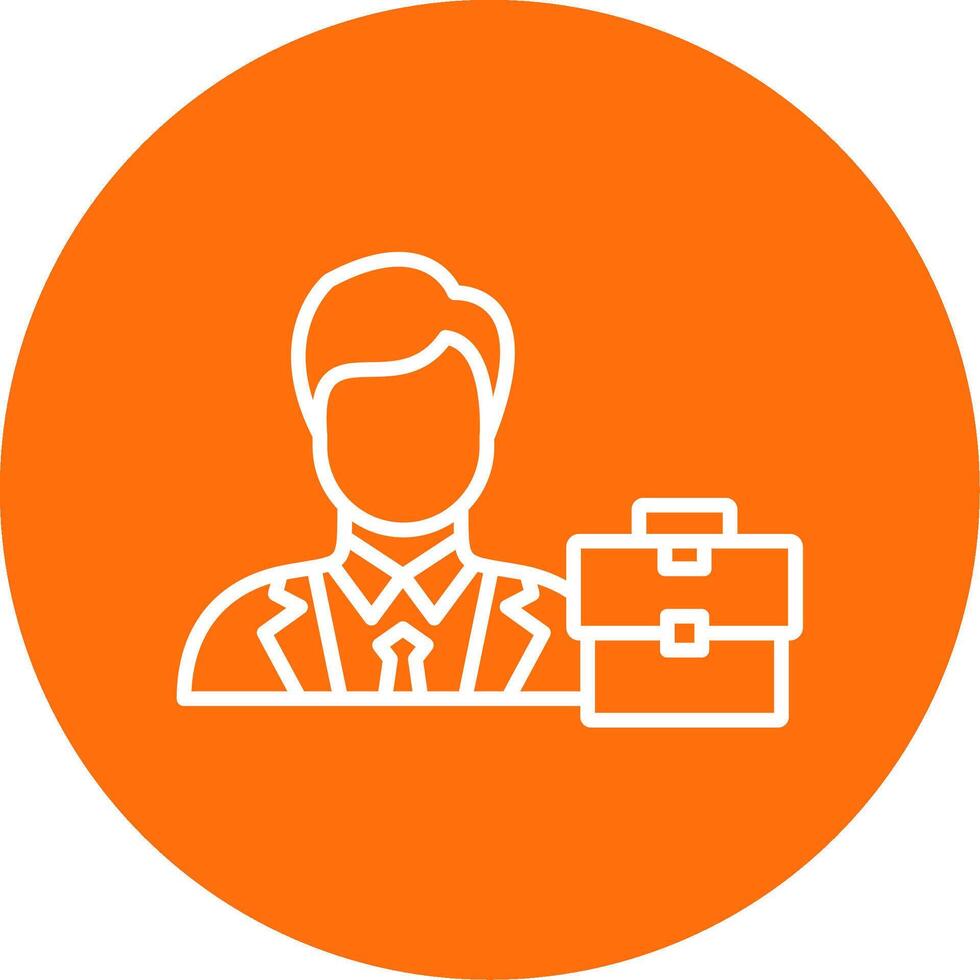 Business Style Multi Color Circle Icon vector