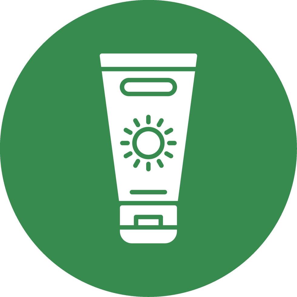 Sun Cream Multi Color Circle Icon vector