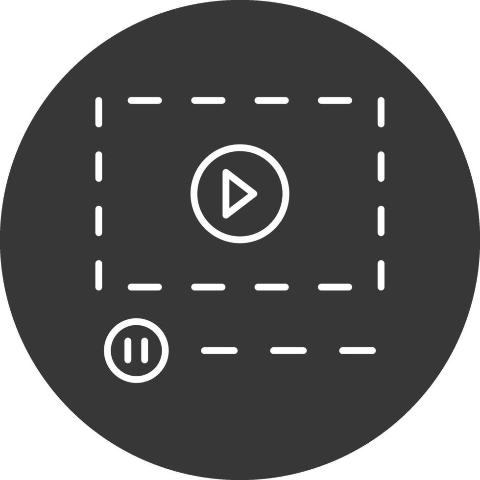Line Inverted Icon Design vector