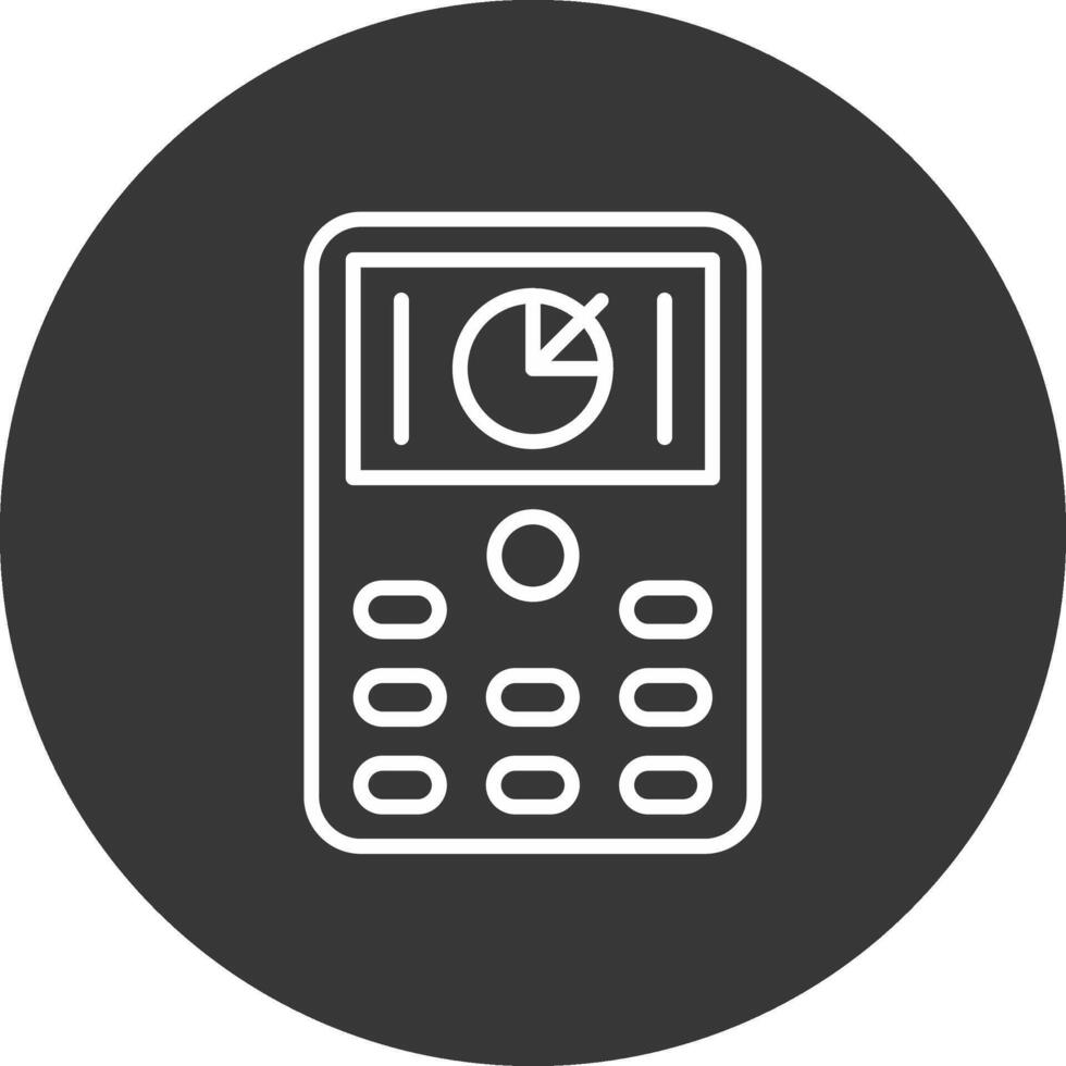 Device Line Inverted Icon Design vector