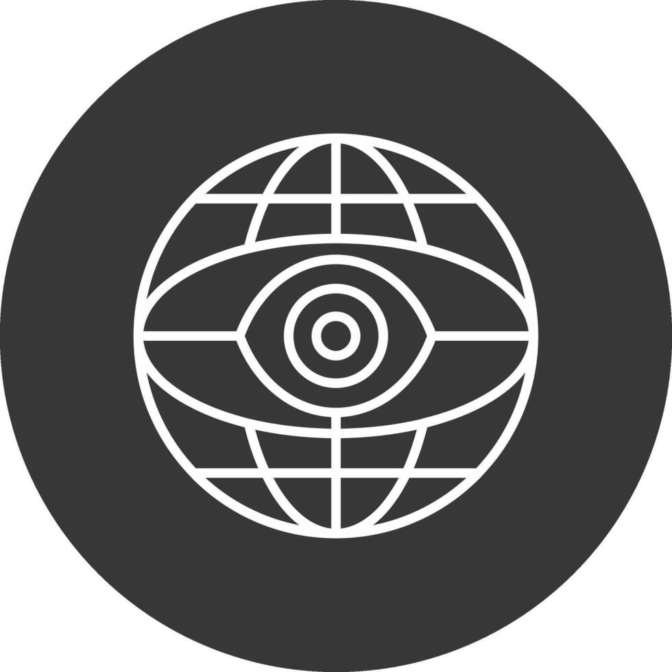 Internet Line Inverted Icon Design vector