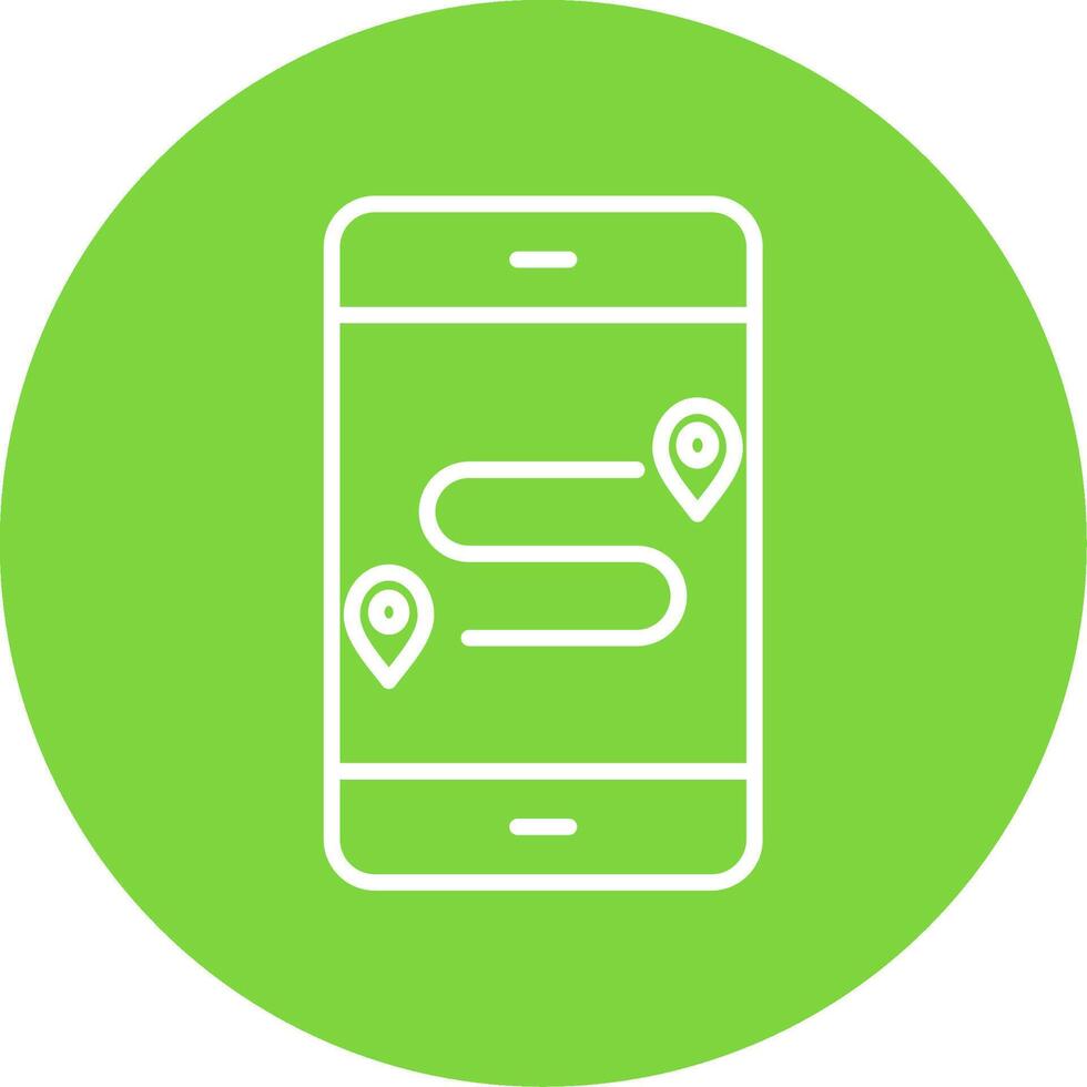 GpS Multi Color Circle Icon vector