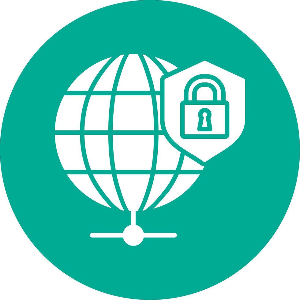 global seguridad multi color circulo icono vector