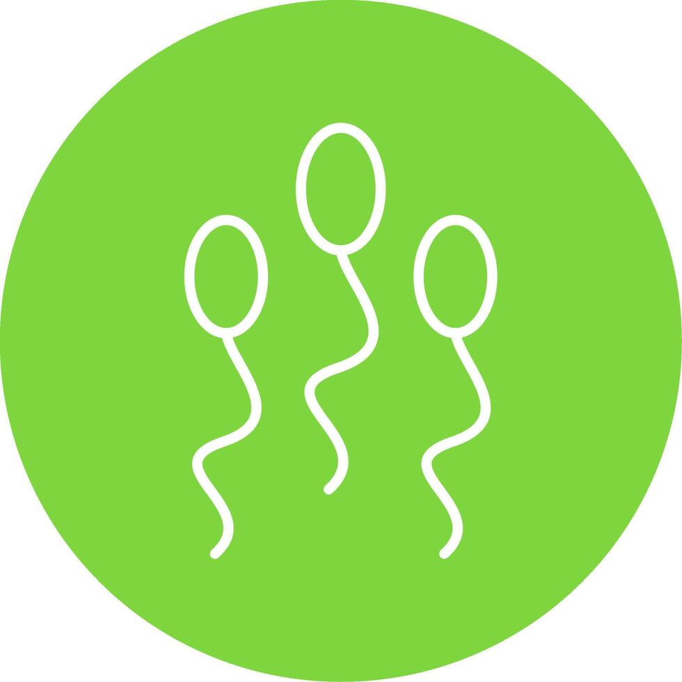 Sperm Multi Color Circle Icon vector