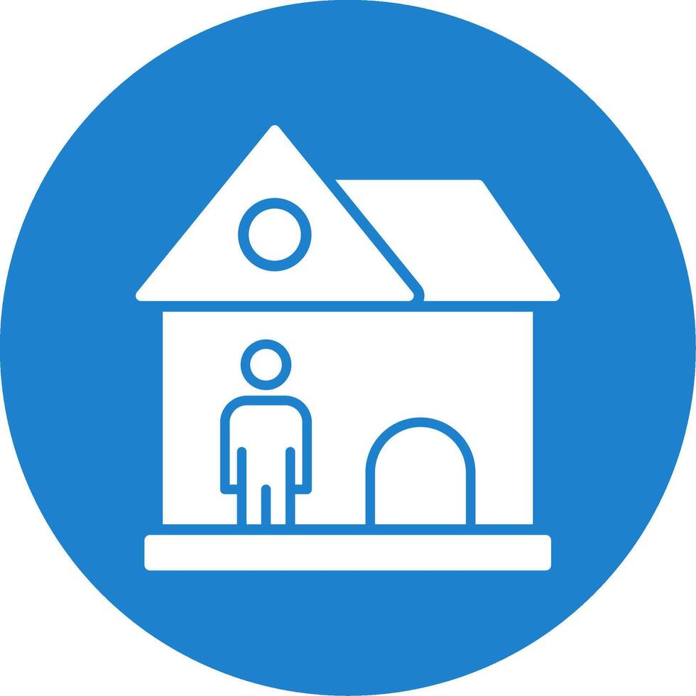 Landlord Multi Color Circle Icon vector