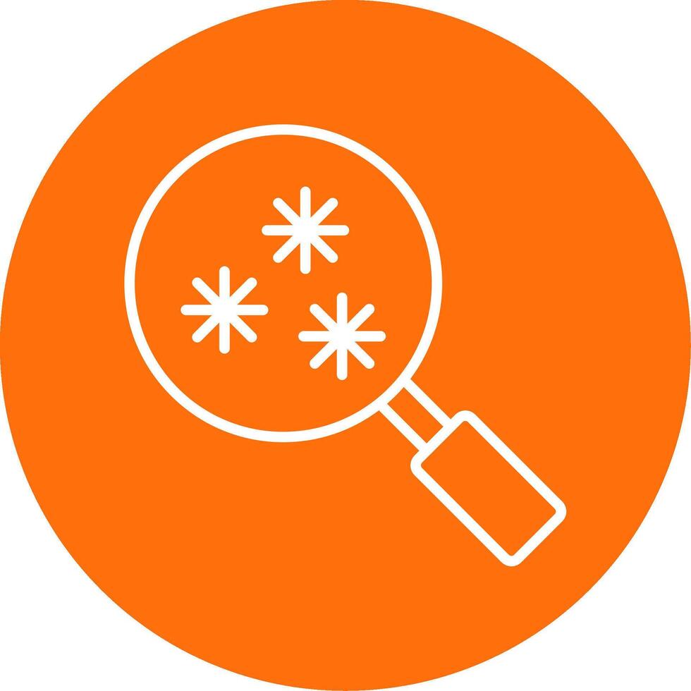 Virus Scan Multi Color Circle Icon vector