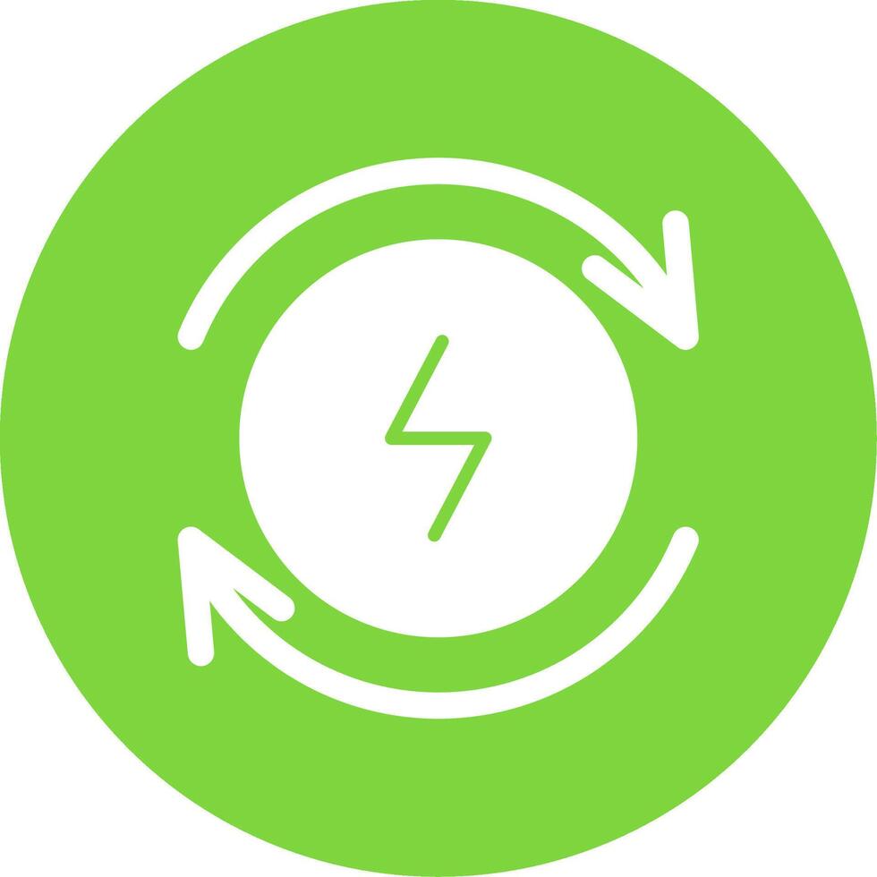 Electricity Multi Color Circle Icon vector