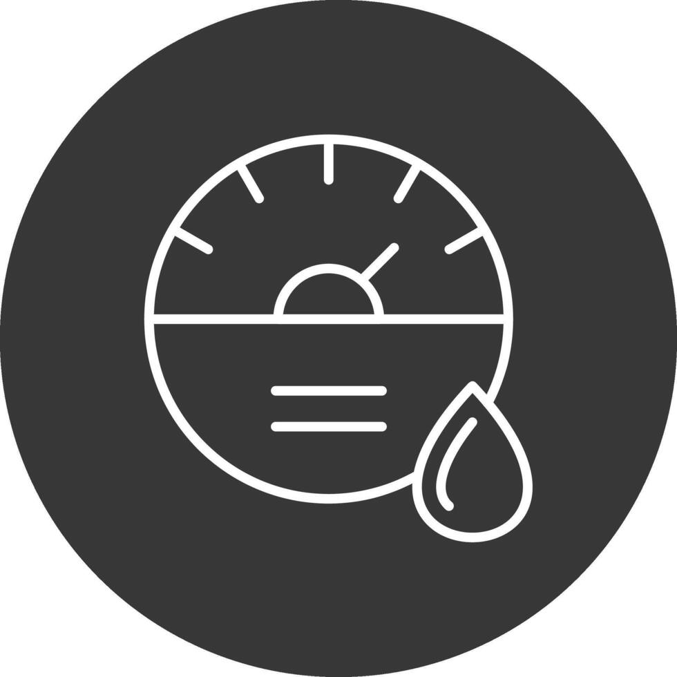 Dial Line Inverted Icon Design vector