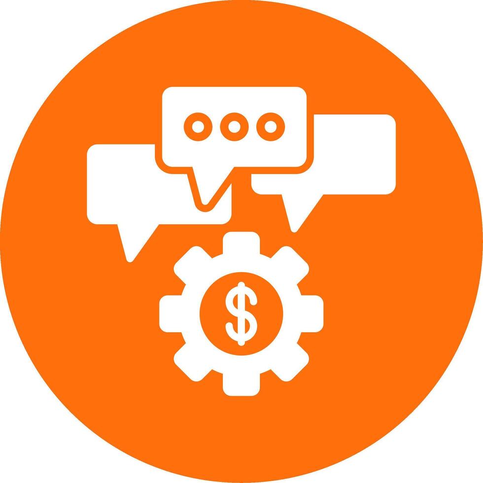Business Dialog Multi Color Circle Icon vector