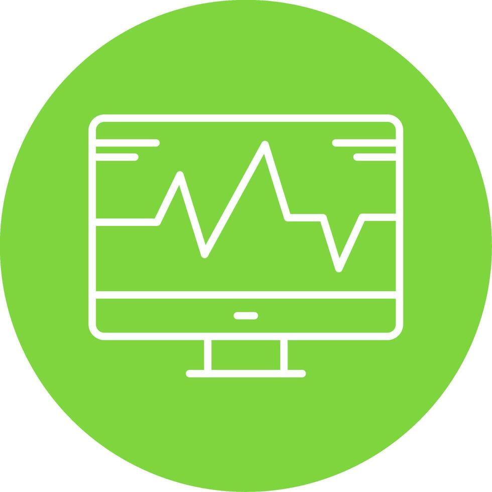 System Monitoring Multi Color Circle Icon vector