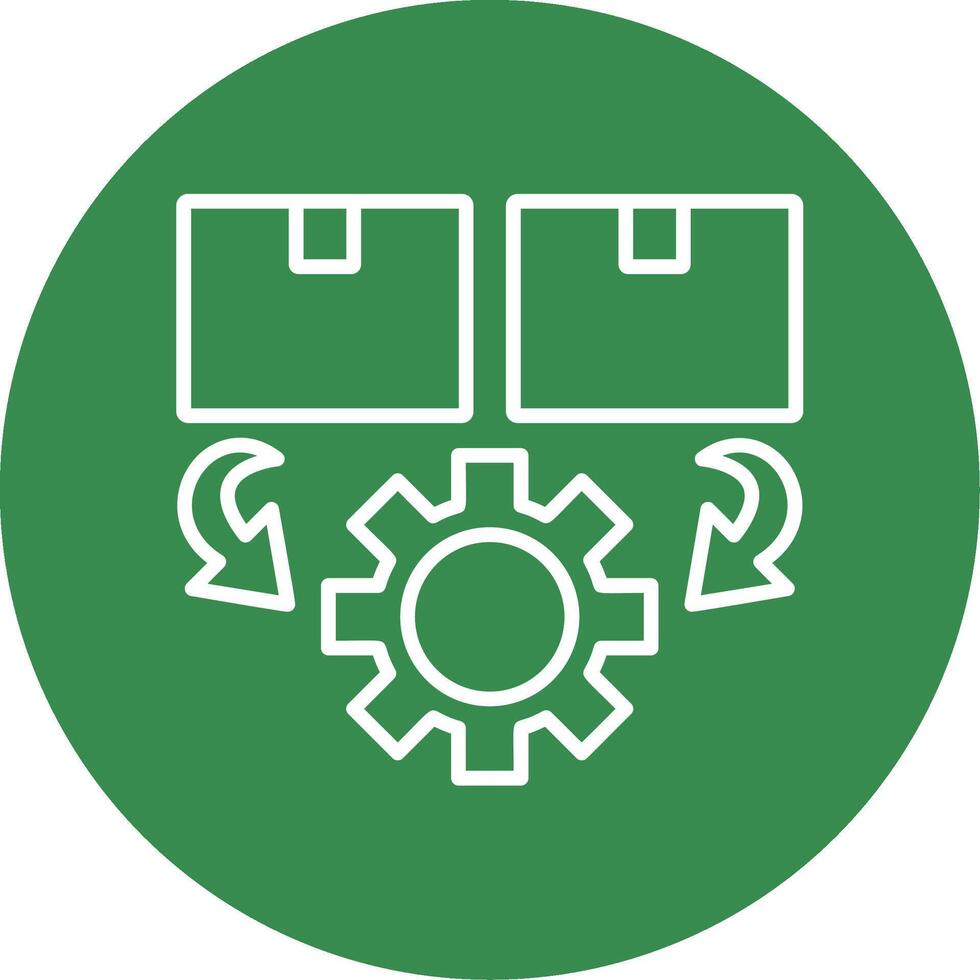 Order Processing Multi Color Circle Icon vector