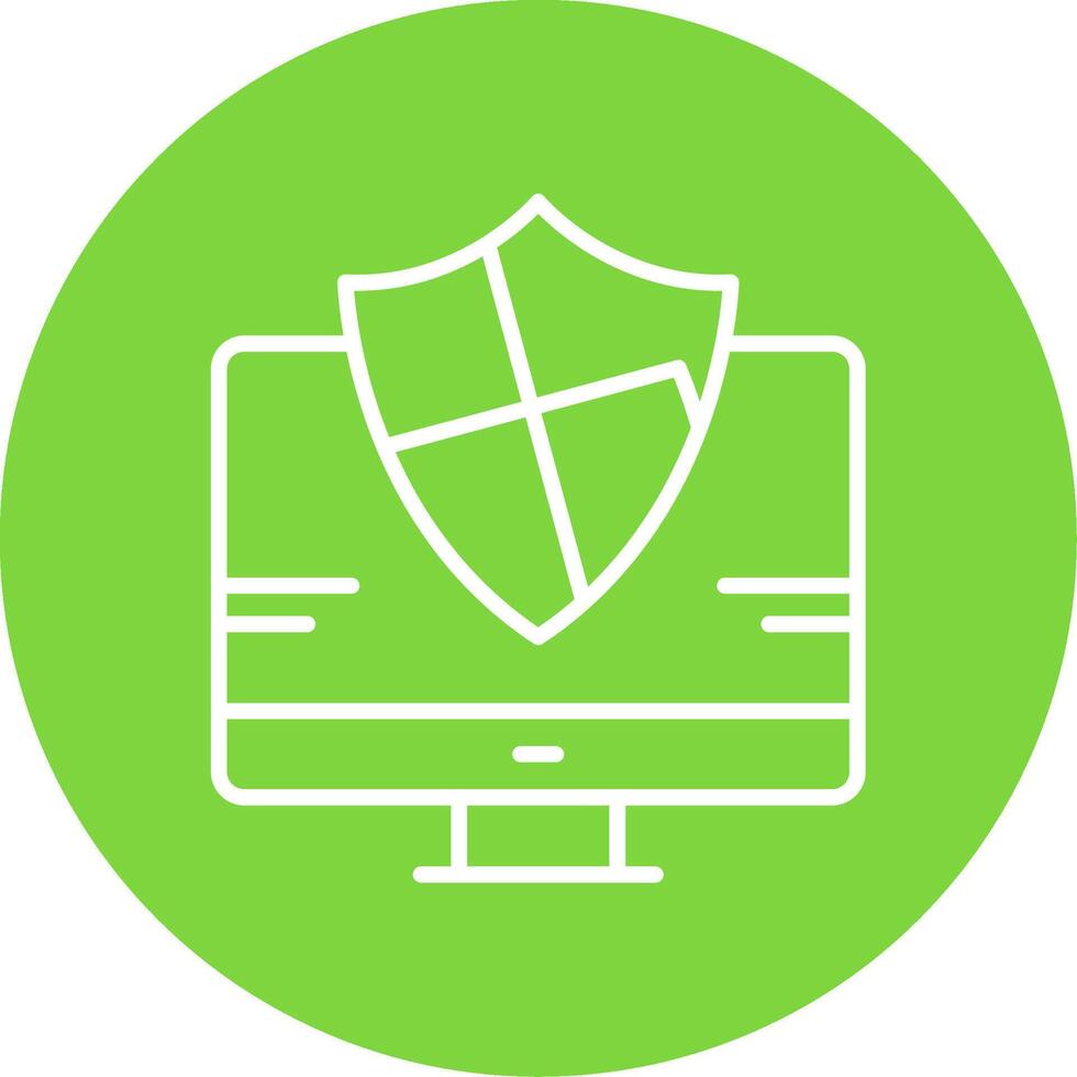 Protection Multi Color Circle Icon vector