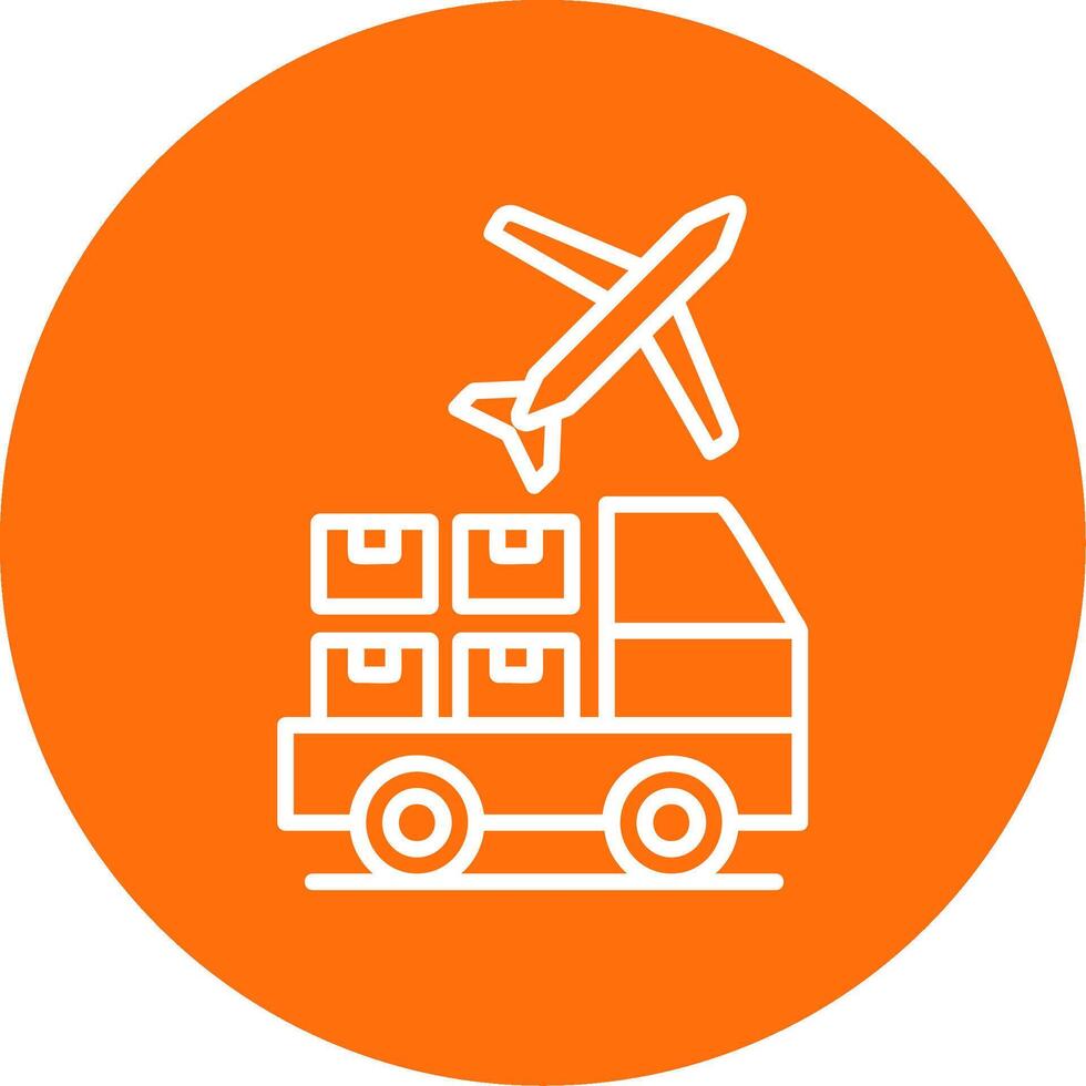 Logistic Service Provider Multi Color Circle Icon vector