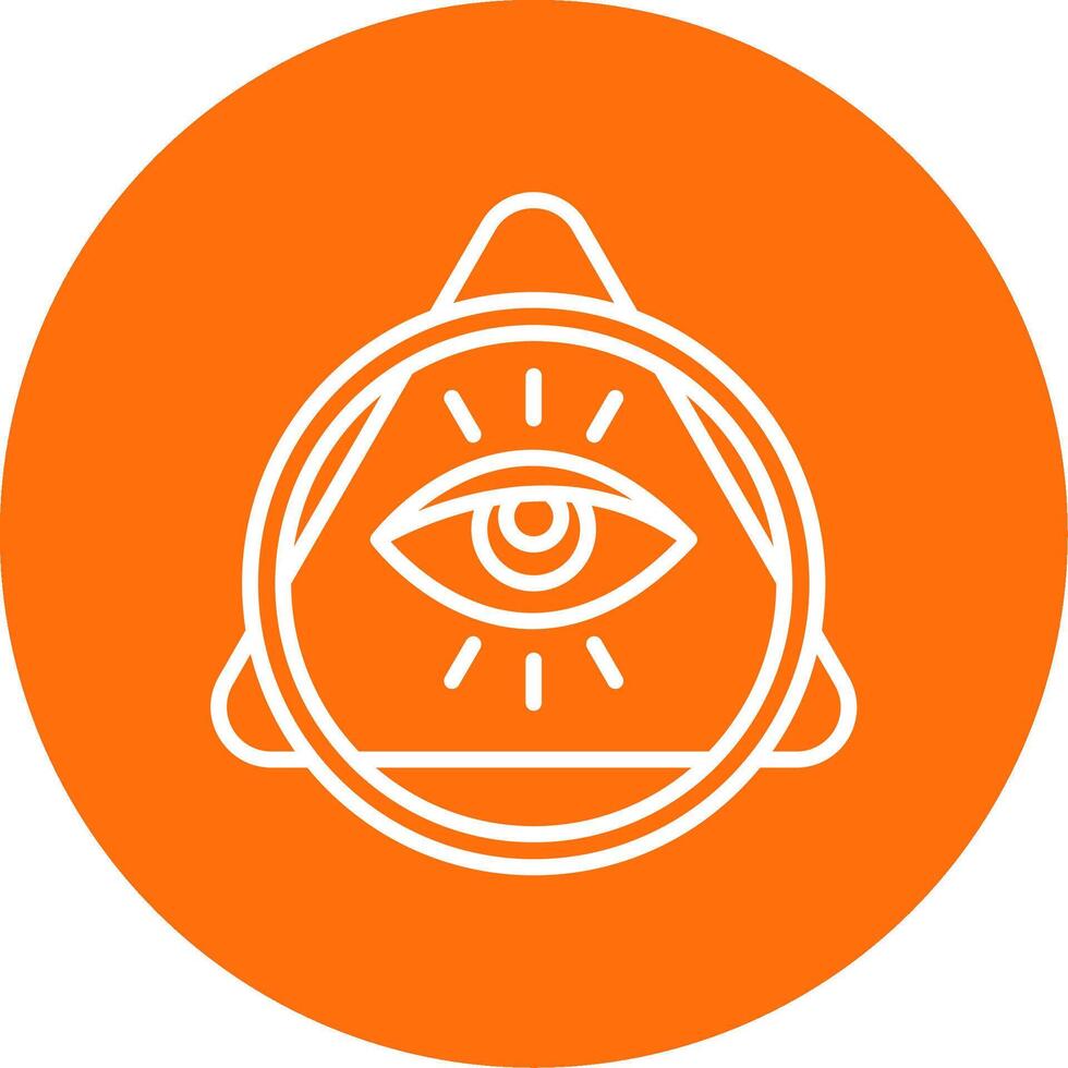 Eye Of Providence Multi Color Circle Icon vector