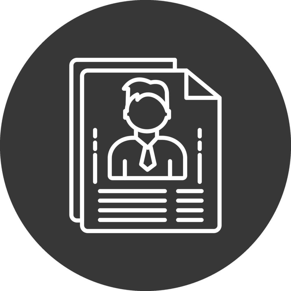 Planner Line Inverted Icon Design vector
