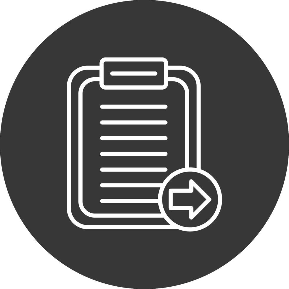 Notes Line Inverted Icon Design vector