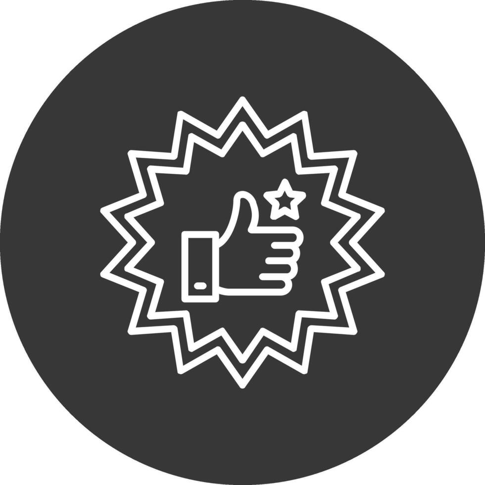 Best Choice Line Inverted Icon Design vector
