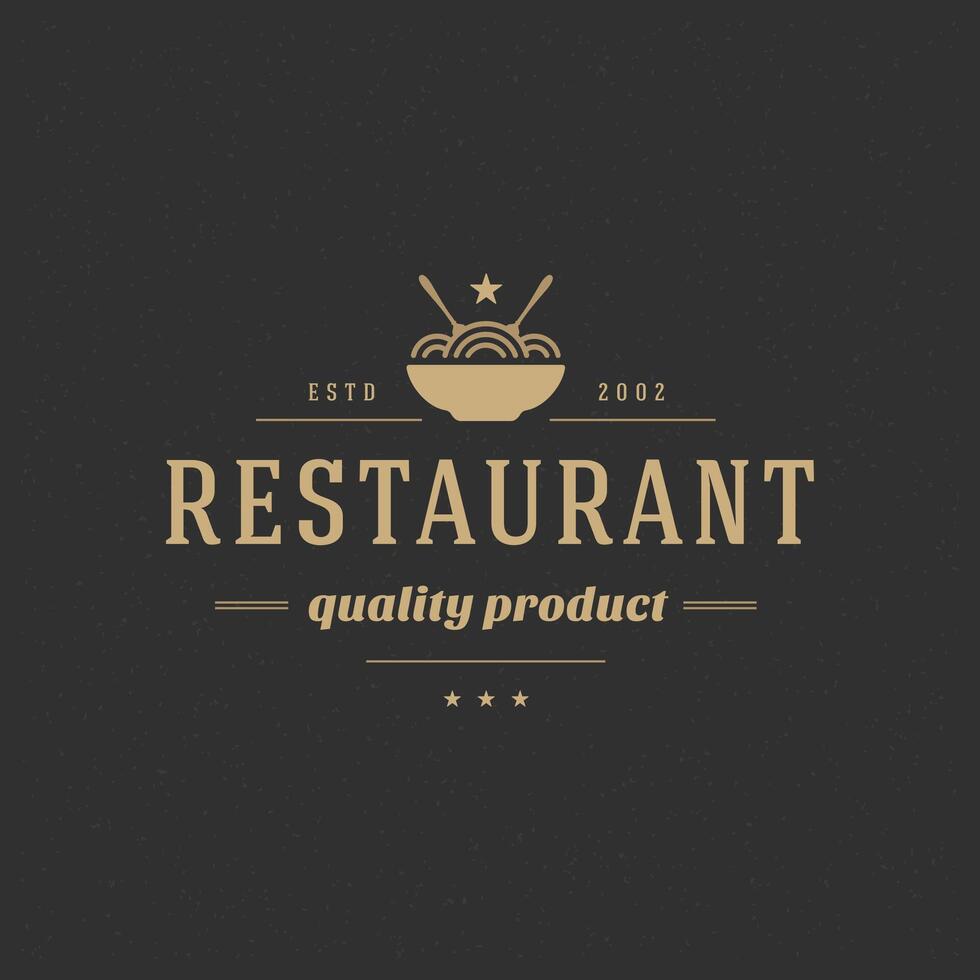 Restaurant Shop Design Element vector