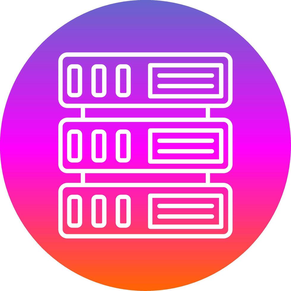 Switch Line Gradient Circle Icon vector