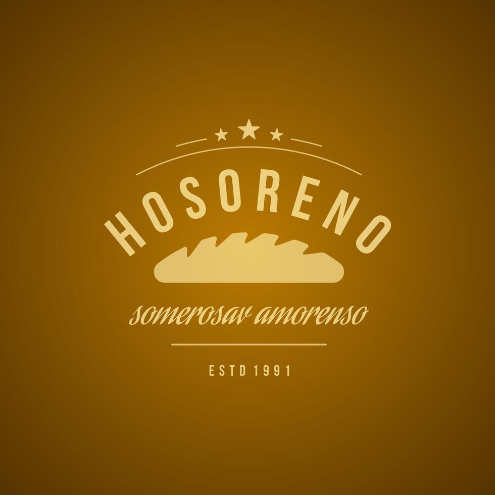 Bakery Shop Logo Design Element vector