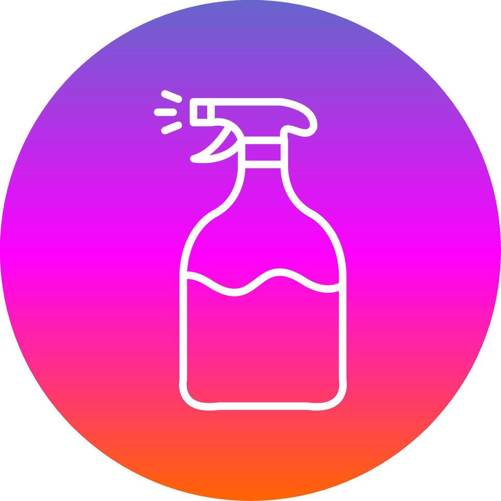 Spray Line Gradient Circle Icon vector