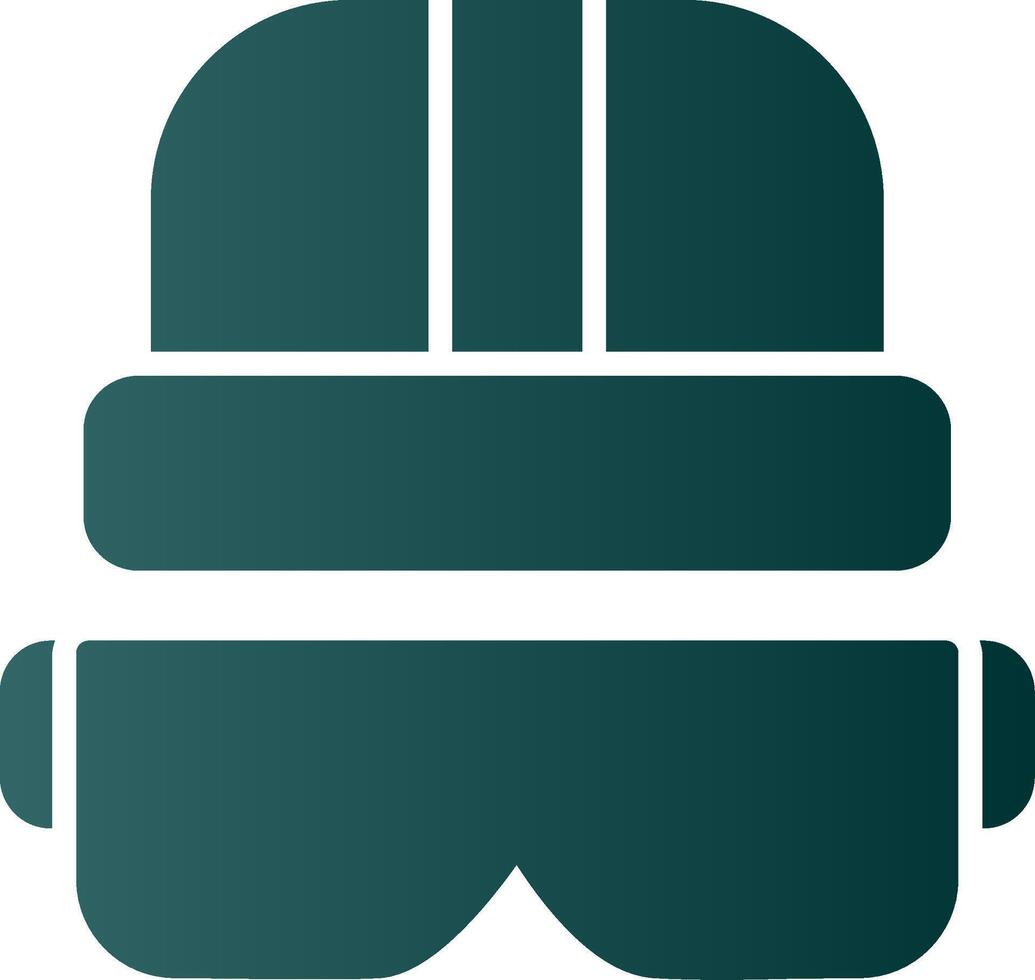 Foreman Gear Glyph Gradient Icon vector