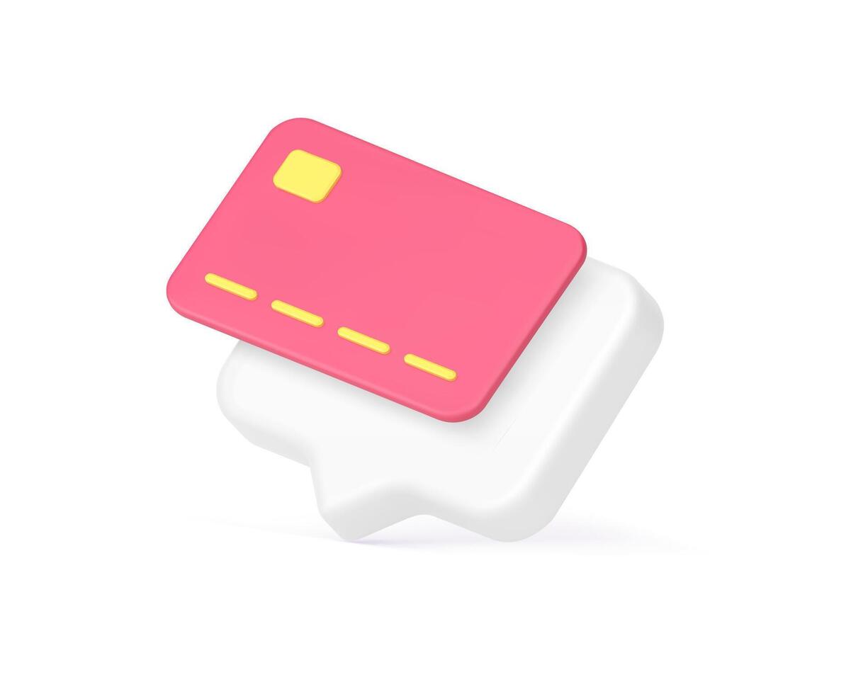 tarjeta sin efectivo mi dinero pago Servicio Internet bienes compra rápido consejos alerta 3d icono vector