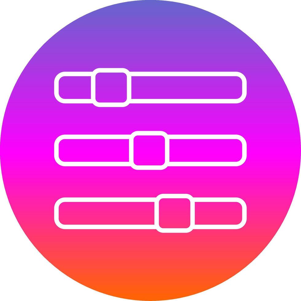 Progress Bar Line Gradient Circle Icon vector