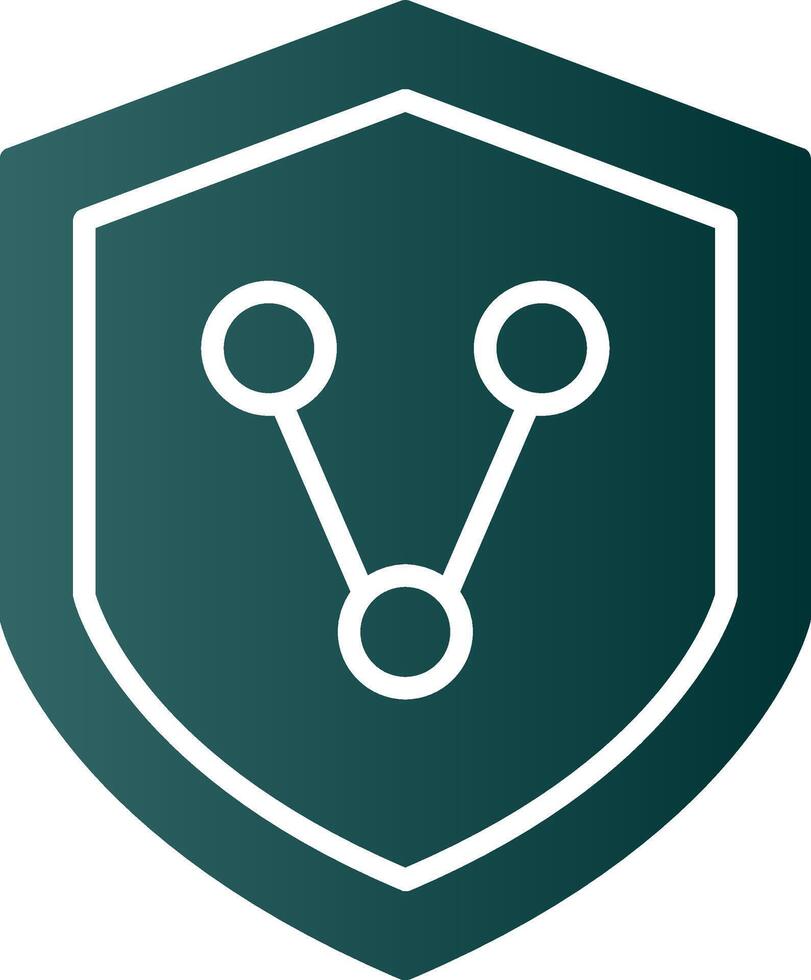 Connect Security Glyph Gradient Icon vector