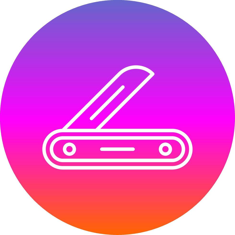 Multitool Line Gradient Circle Icon vector