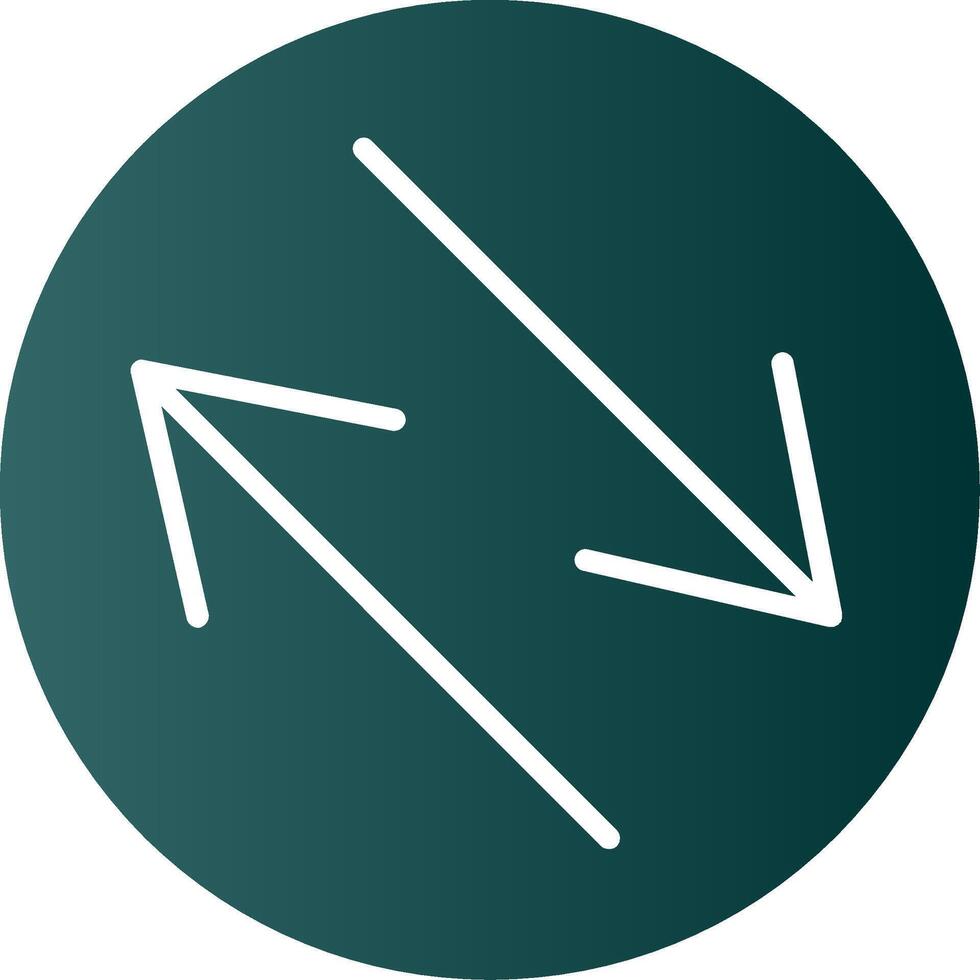 Swap Glyph Gradient Icon vector