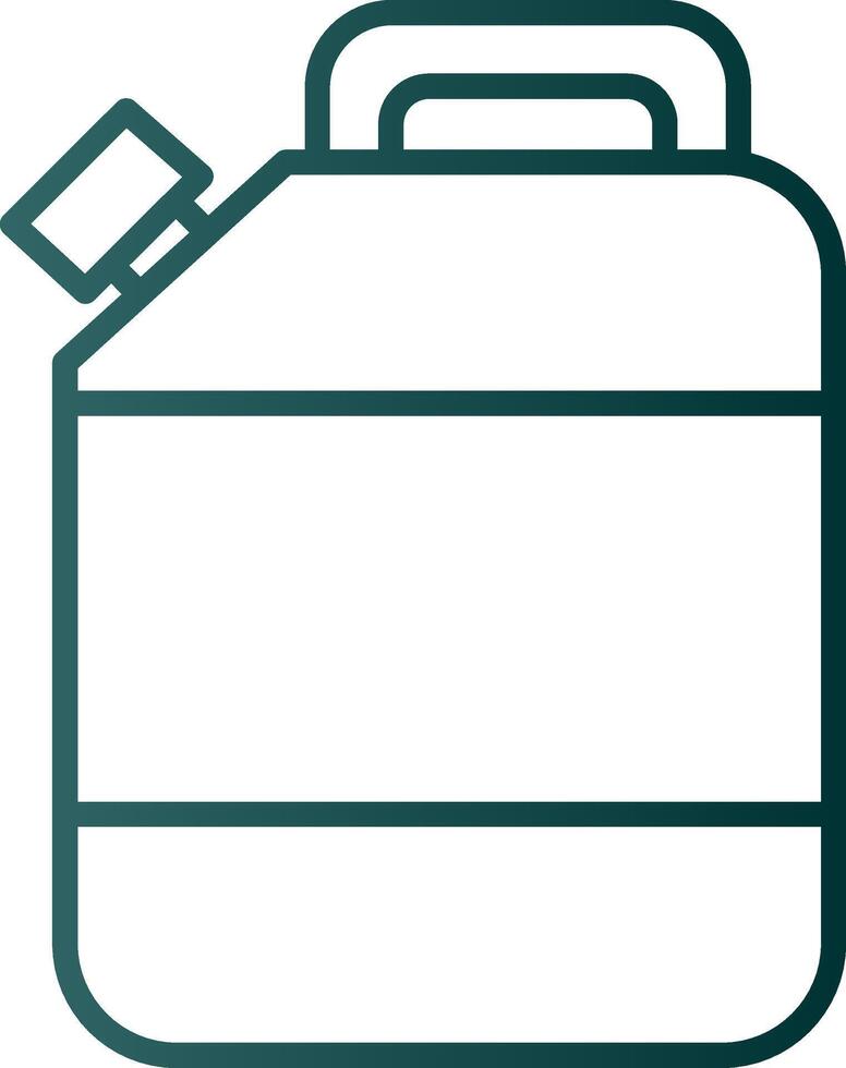 Jerry Can Line Gradient Icon vector