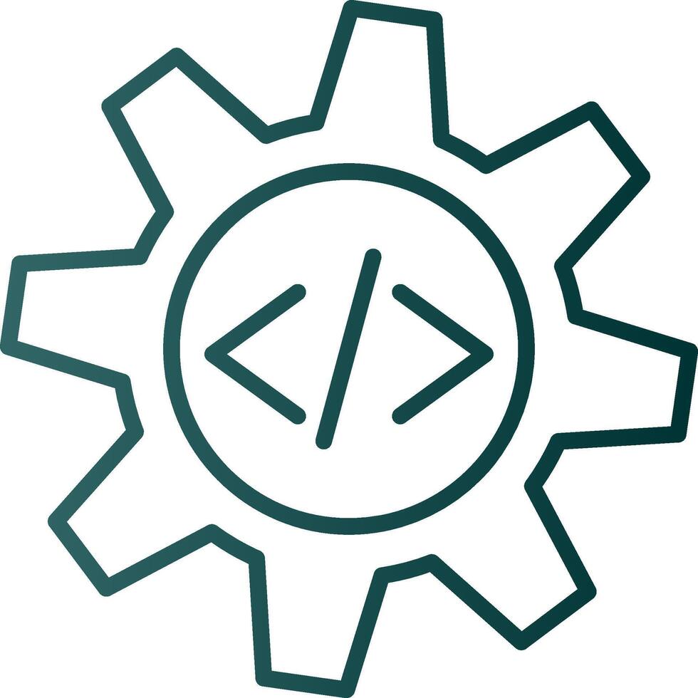Configuration Line Gradient Icon vector