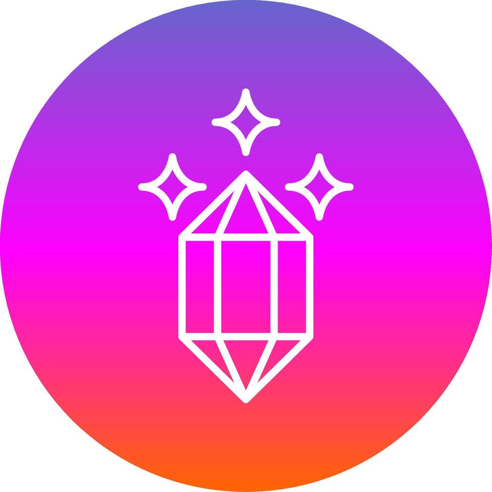 Quartz Line Gradient Circle Icon vector