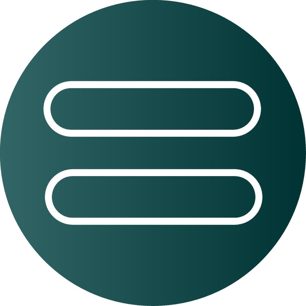 Equal Glyph Gradient Icon vector