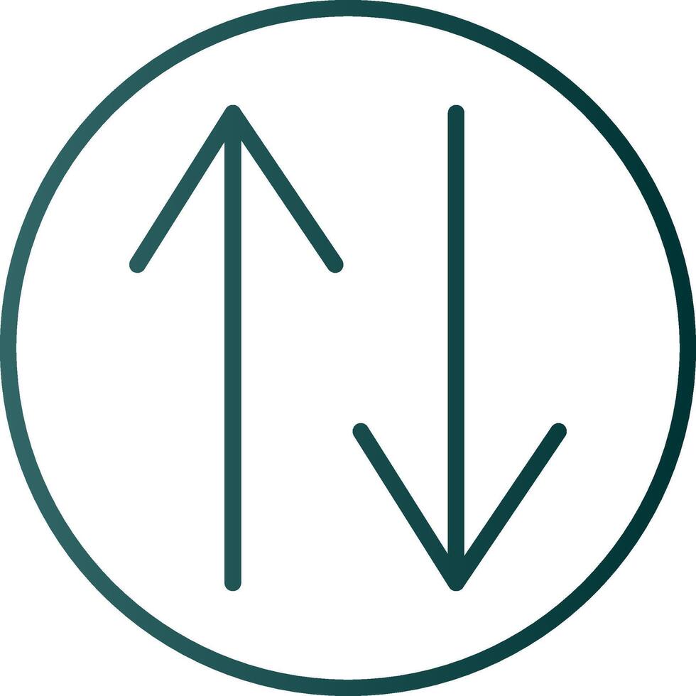Swap Line Gradient Icon vector