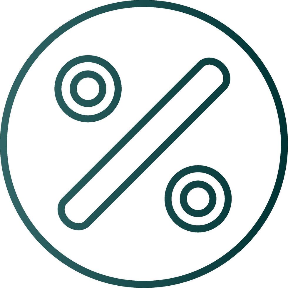 Divide Line Gradient Icon vector