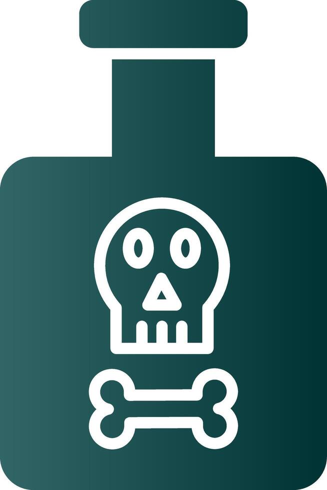 Poison Glyph Gradient Icon vector