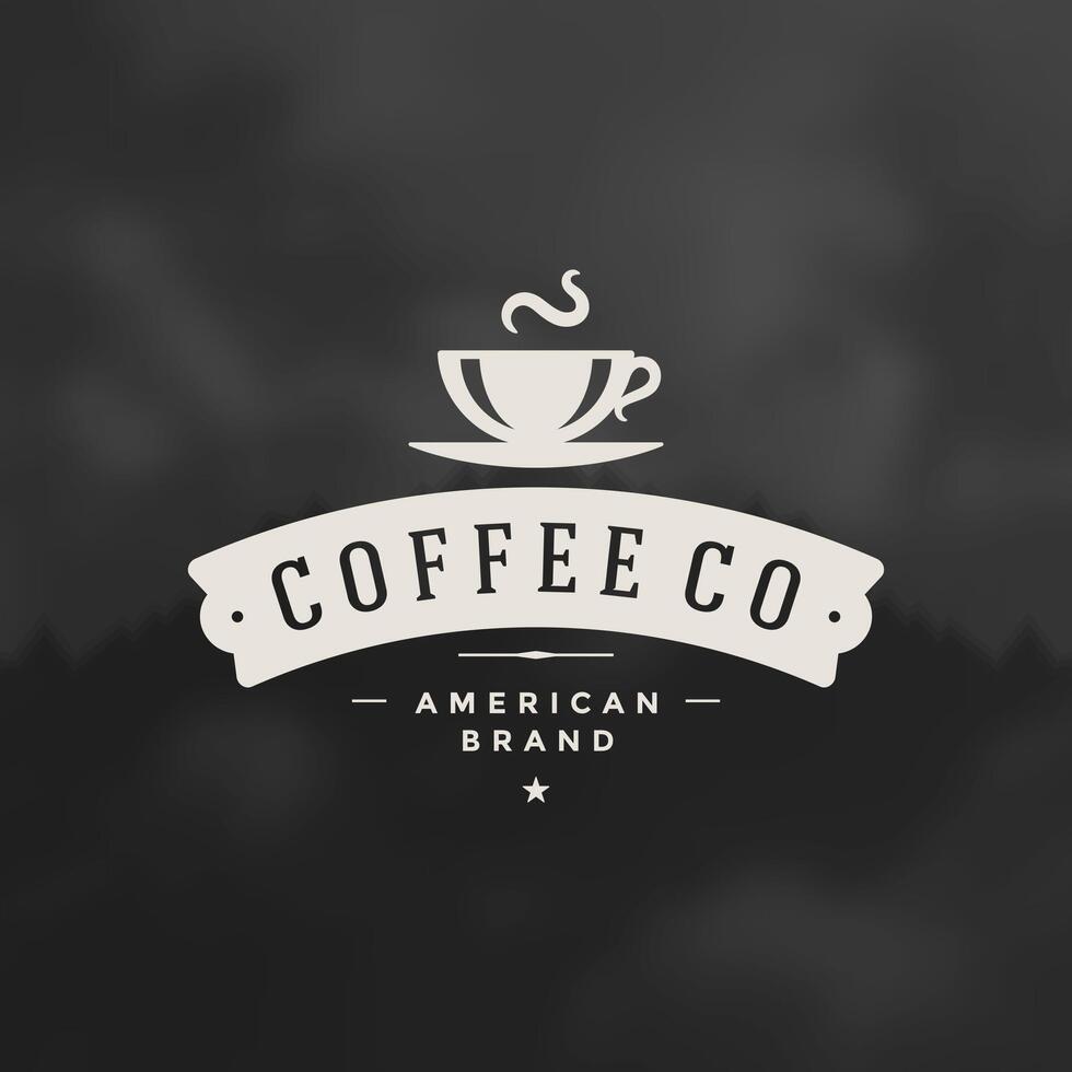 Coffee Shop Logo Design Element vector