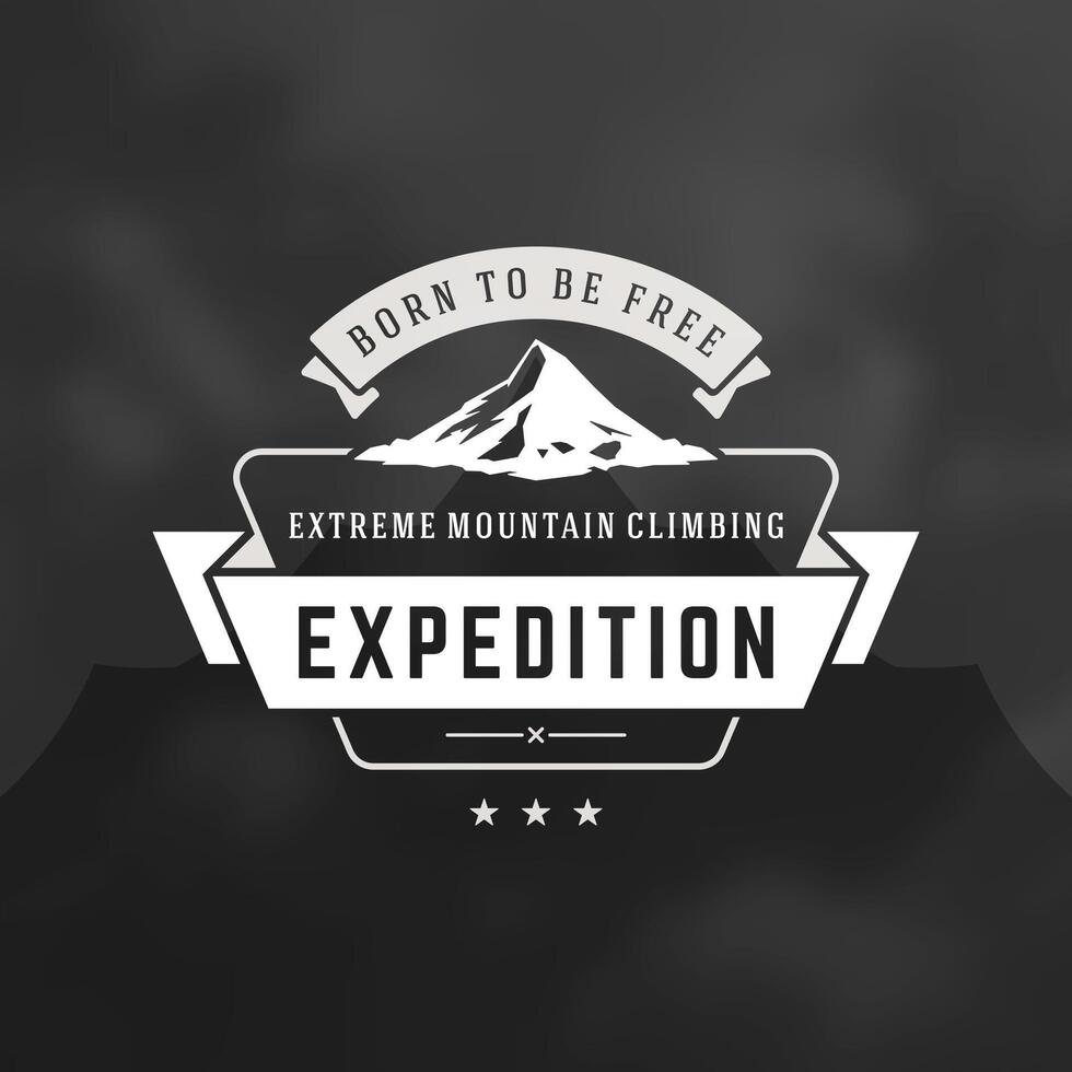 Mountain logo design template illustration. vector