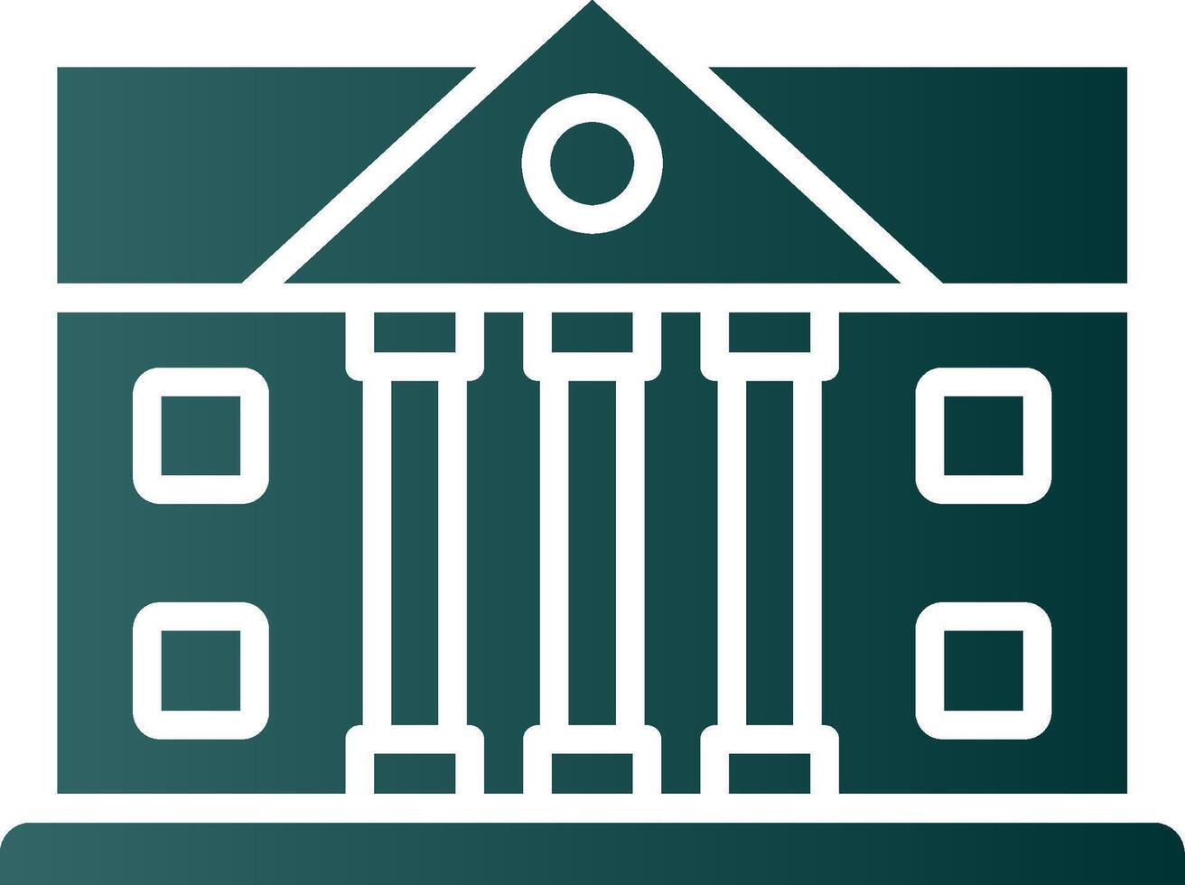 Bank Glyph Gradient Icon vector