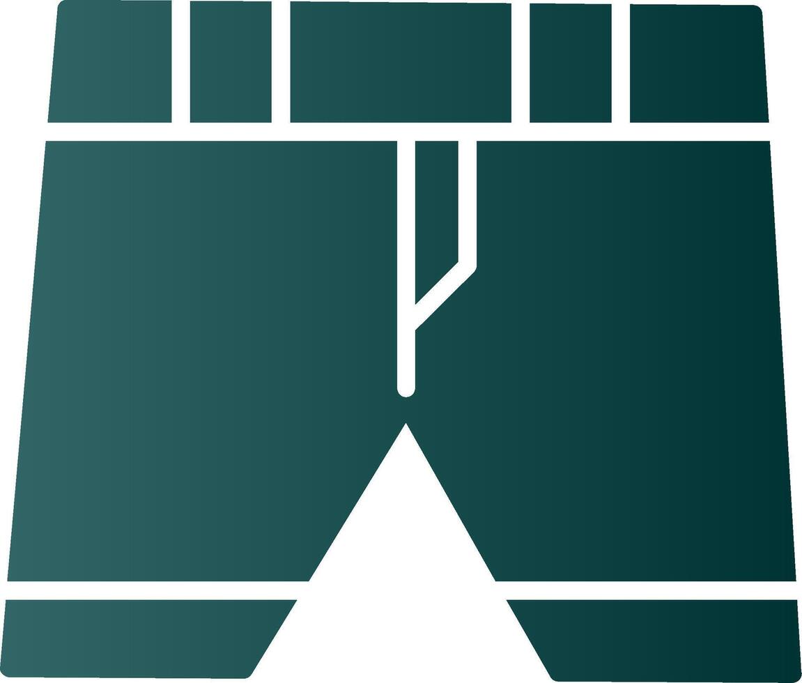 Boxer Glyph Gradient Icon vector