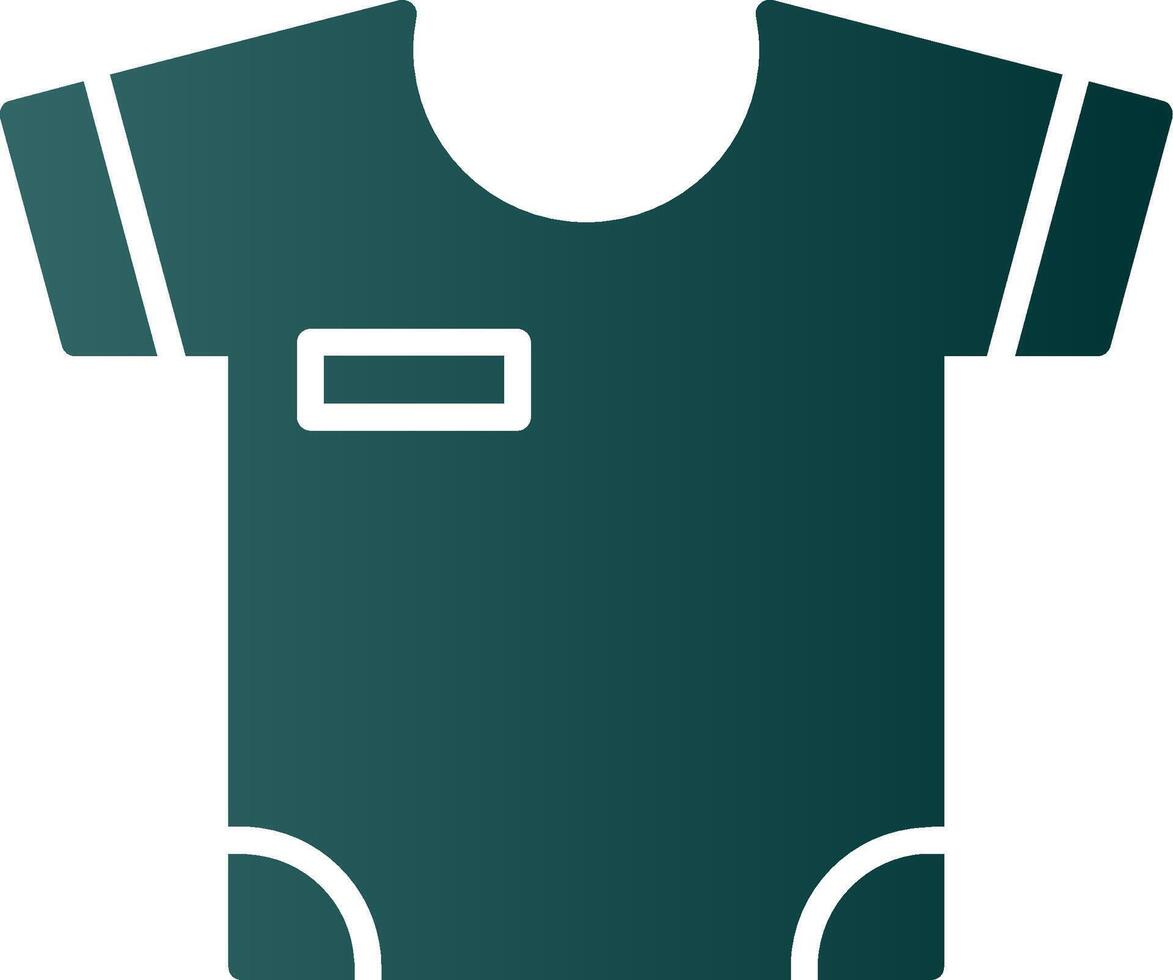 icono de gradiente de glifo de camisa vector