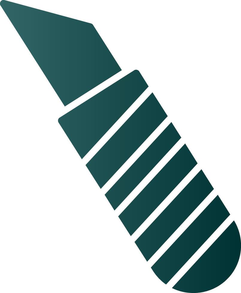 Cutting Knife Glyph Gradient Icon vector