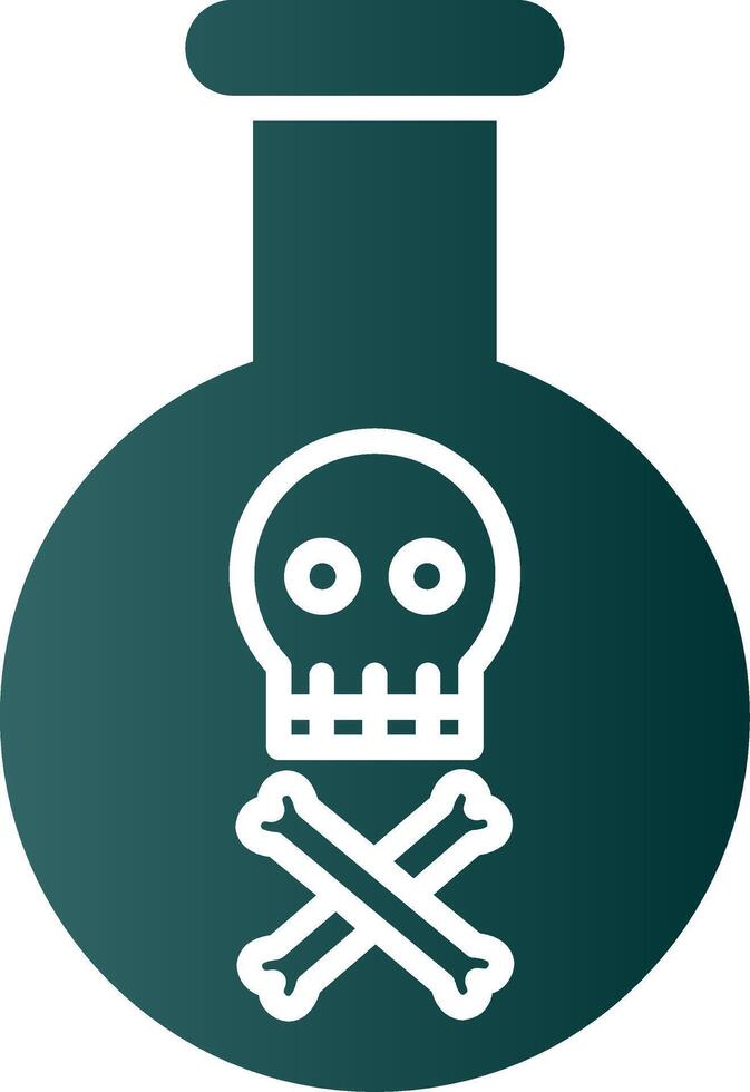 Poison Glyph Gradient Icon vector